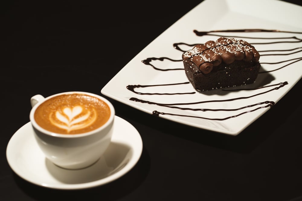 coffee and brownie 